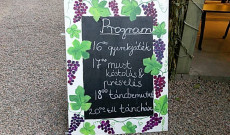 Frissen készült programtábla Frissen készült programtábla