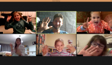 Zoom meeting gyermek csoport