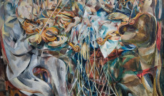 String quartet, a művész egyik képe_1959_olaj