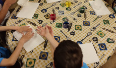 Festés a kézműves programon