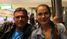 Szilágyi Péterrel az Abu Dhabi reptéren