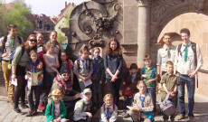 Nürnbergi Cserkésznap A városban.