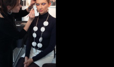 Geometrikus formák ihlette smink