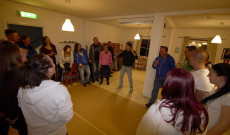 A játékos vetélkedők szabálymagyarázata. Fotó: Tóth Luca Réka