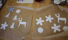 Az elkészült művek egy része. Tóth Luca Réka