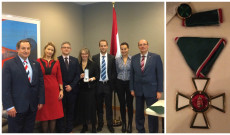 Grauzer Csilla kitüntetése (foto: Molnár Zsolt, Bocskai Rádió)