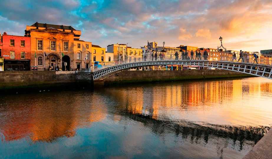 Wunderschöne Wetter Dublin Oktober Bilder