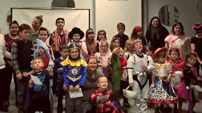 Farsangi csoportkép Farsangi csoportkép