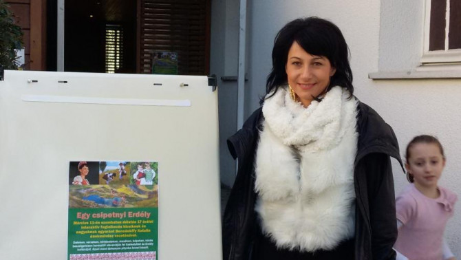 A művésznő genfi plakátunkkal