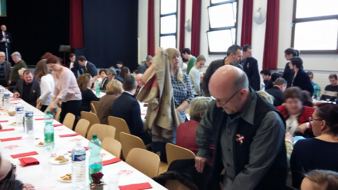 Ünnepség a Szent Bonifác nagy termében