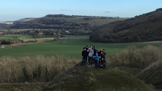 Csoportkép a Devil's Dykenál